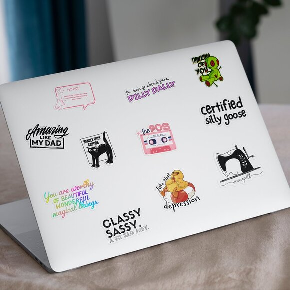 3pc - Thinking of You Voodoo Doll Sticker Decal Pack – Tumbler, Laptop - Picture 6 of 8